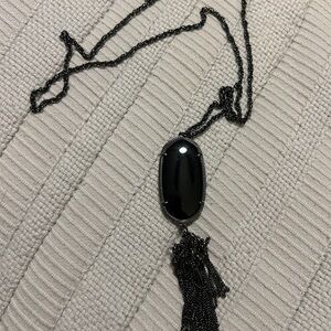 KENDRA SCOTT RAYNE gunmetal and black